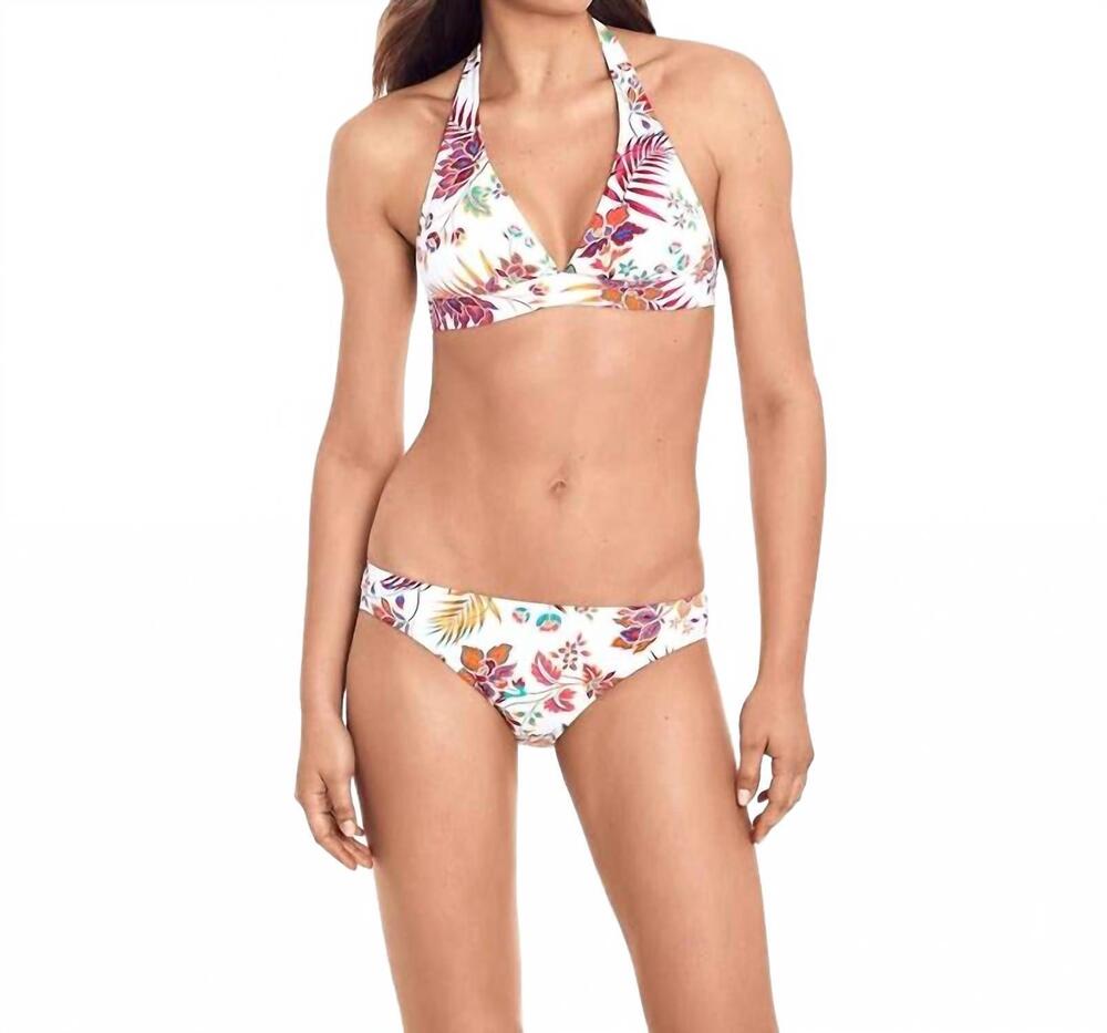 NEW RALPH LAUREN jacobean printed hipster bottoms in white floral
